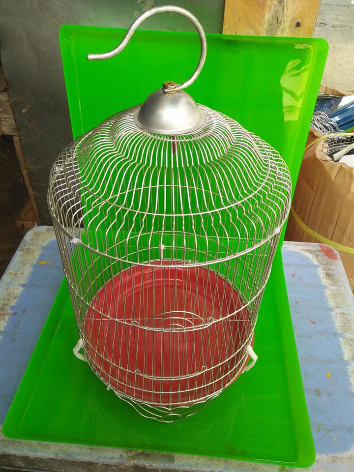 Lồng kẽm tròn nuôi chim sâu (  25x 33 cm )