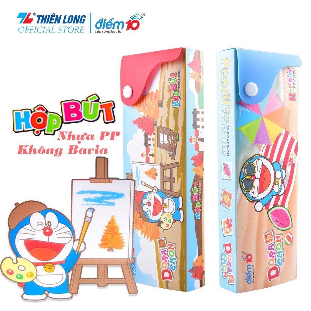 Hộp viết Điểm 10 Doraemon PCA08/DO (Giao màu ngẫu nhiên)