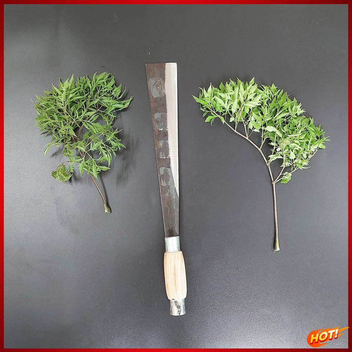 Dao chặt củi chặt cây thép nhíp rèn thủ công