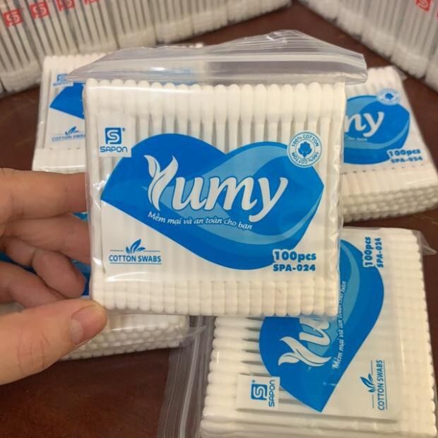 Tăm Bông Người Lớn Yumi - Gói 100 que