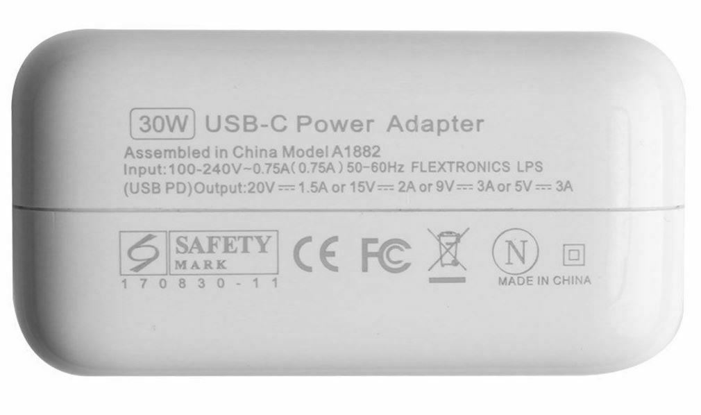 Sạc dành cho mac air m1 m2 a1534 a1932 a1989 a2337 usb-c 30w