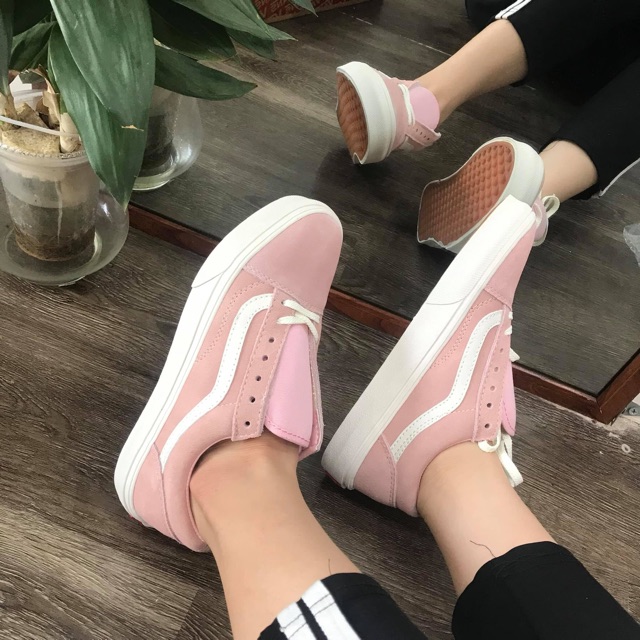 SẢ GIÀY THỂ THAO VANS OLD SKOOL HỒNG TRẺ TRUNG