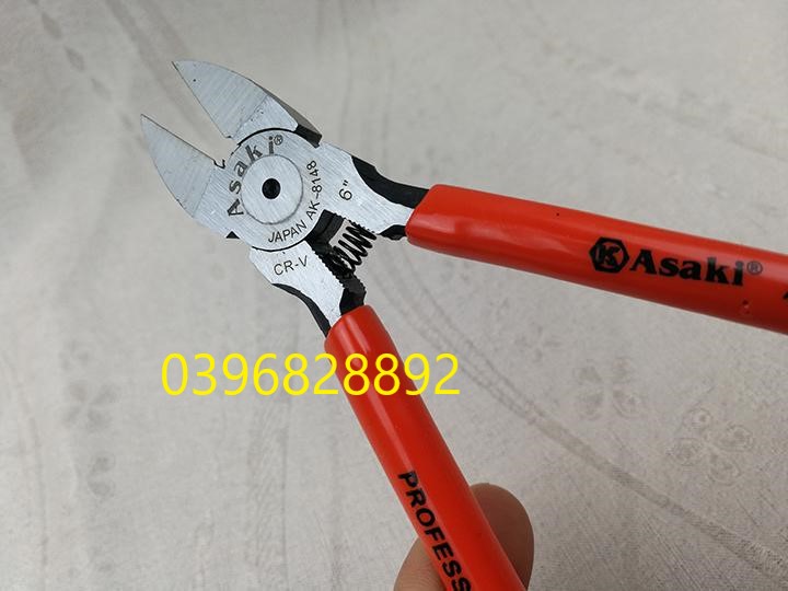 Kìm Cắt Asaki 6” Ak-8148 150mm (Kiềm Cắt, Kềm Cắt)