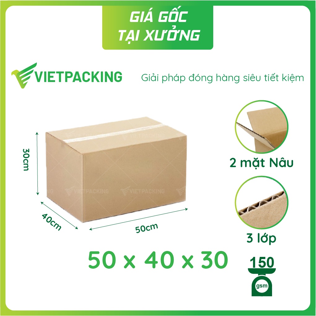 50x40x30 - 5 thùng carton lớn chuyển nhà, văn phòng v210
