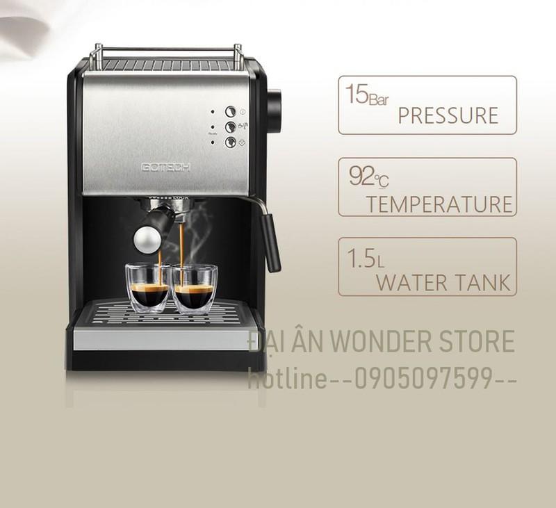 [HCM]Máy pha cà phê espresso Gotech CM-26A  bán tự động 15bar
