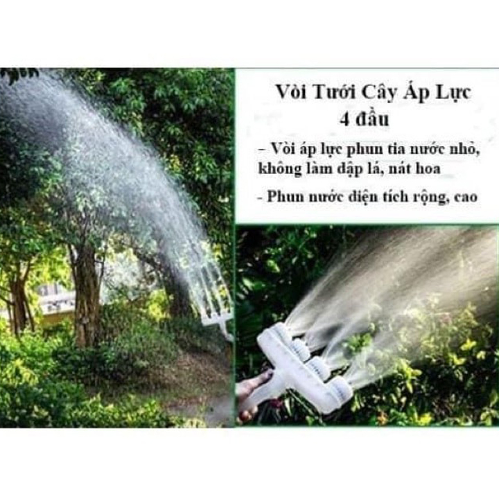 Vòi Tưới Cây 4 Đầu