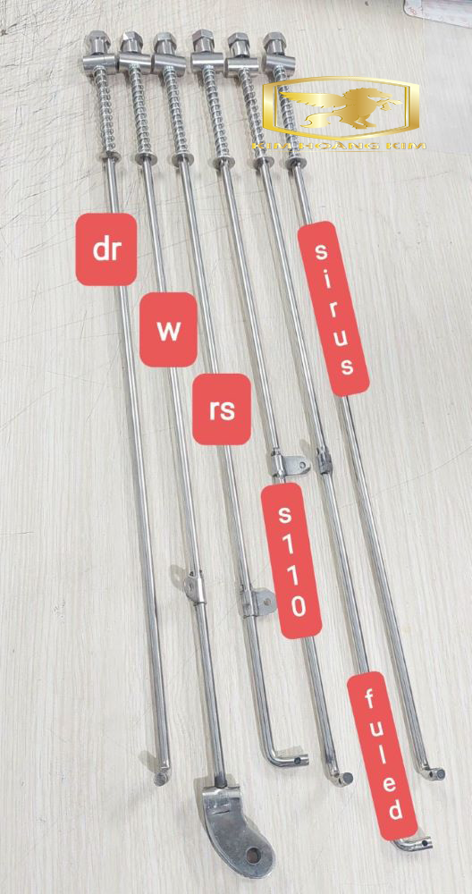 Combo Đũa thắng Inox + lò xo Inox gắn Wave,Dream,Wave RS,Sirius,S110,Fu LED