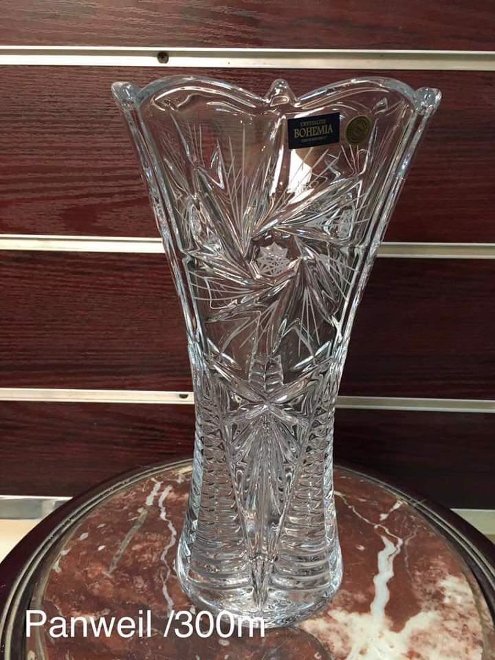 LỌ HOA PHA LÊ SÉC CRYSTALITE BOHEMIA 30CM