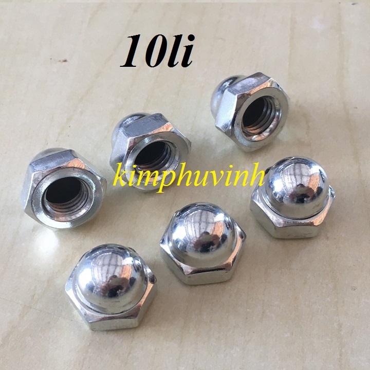Đai ốc chỏm cầu - Đai ốc mũ - Tán bầu - Tán kiểu