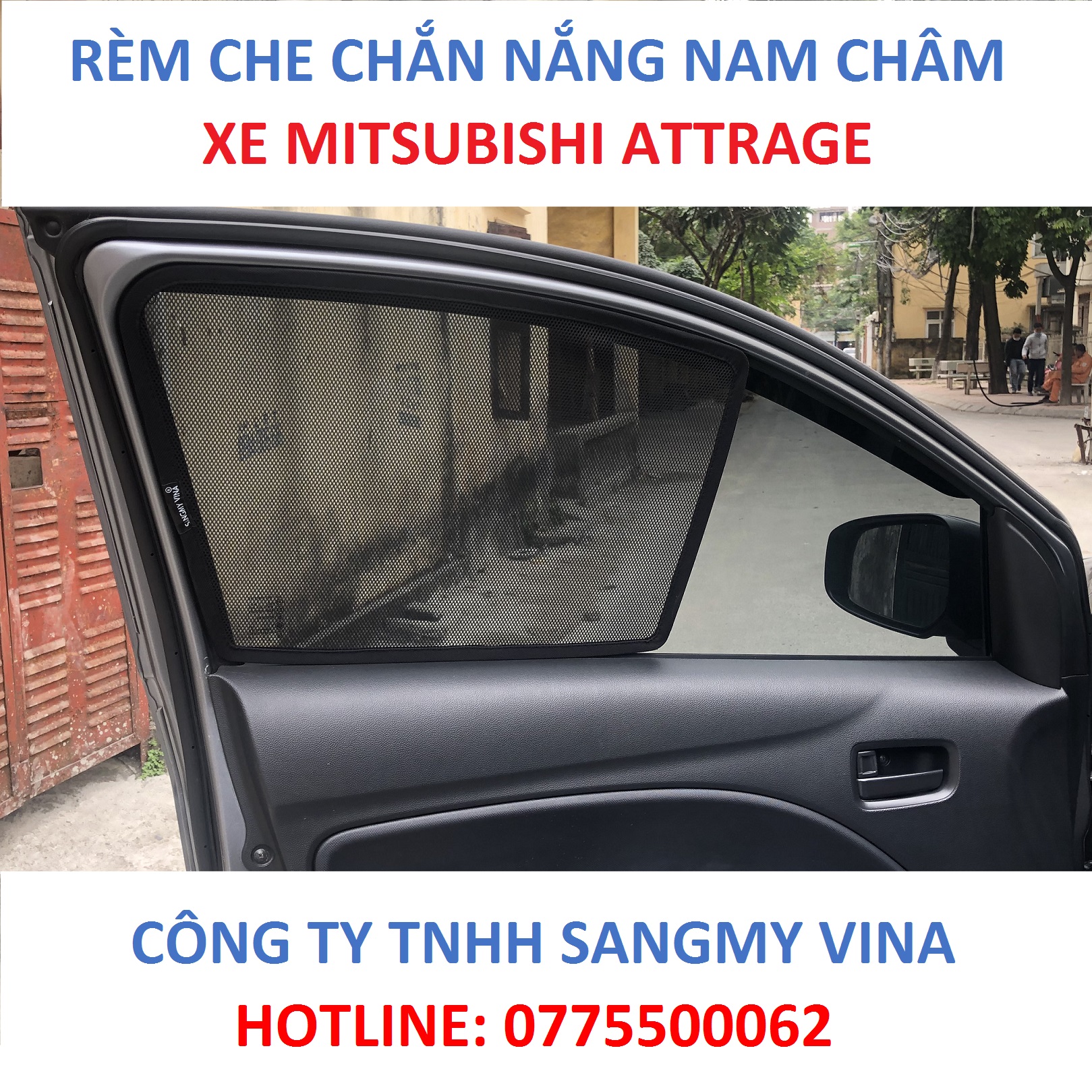 RÈM CHE NẮNG NAM CHÂM XE MITSUBISHI ATTRAGET