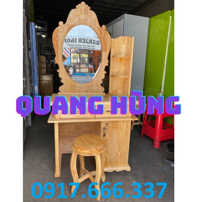 Bàn Trang Điểm Gỗ Thông Cao Cấp Dành Cho Chị Em