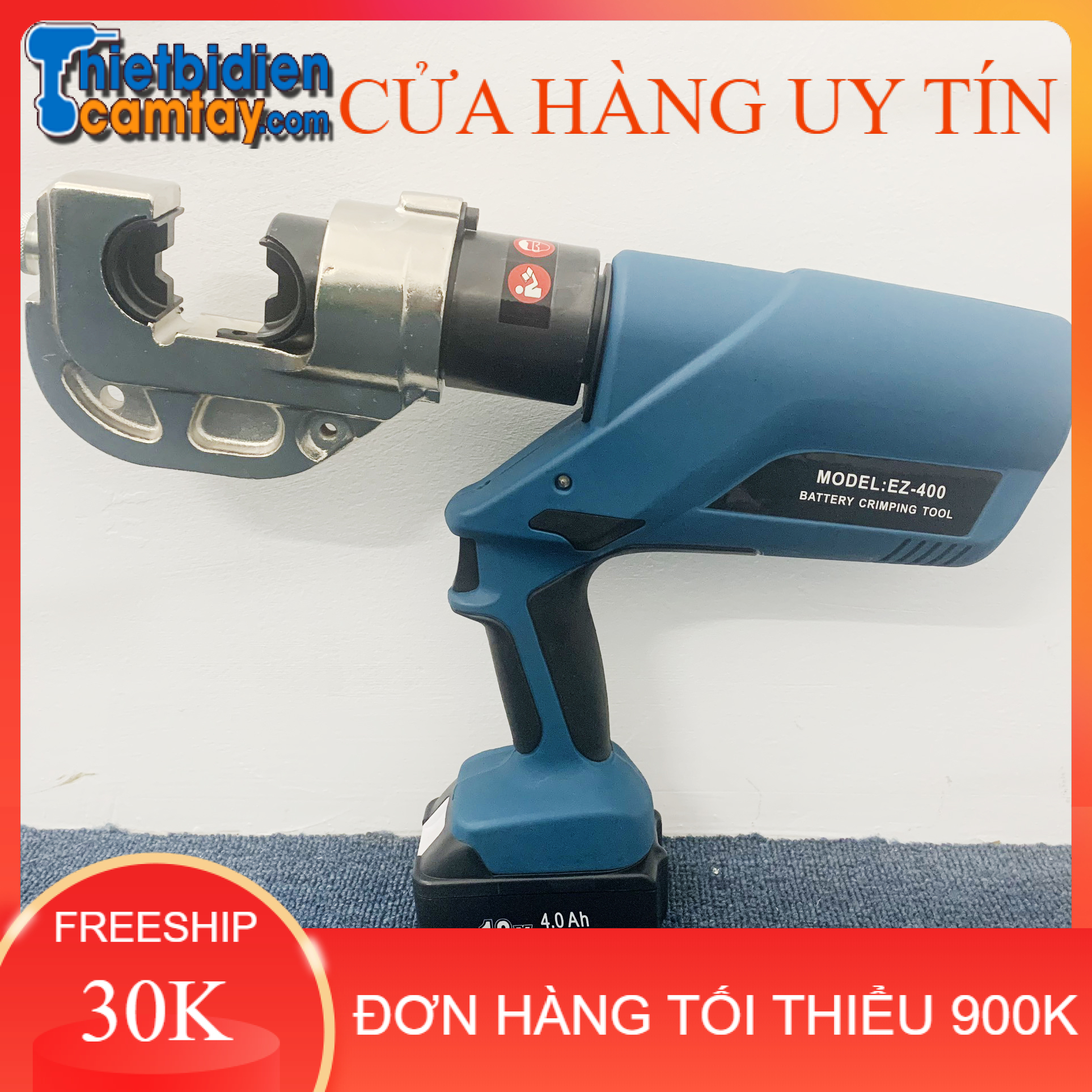 Máy ép cốt thủy lực dùng pin EZ-400