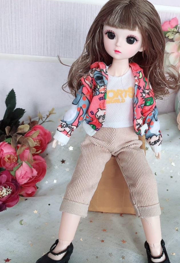 Búp bê baboliy cao 30cm mặc đồ thu đông 2024