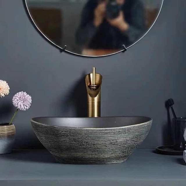 [HCM]Lavabo Mỹ thuật-chậu sứ Mỹ thuật