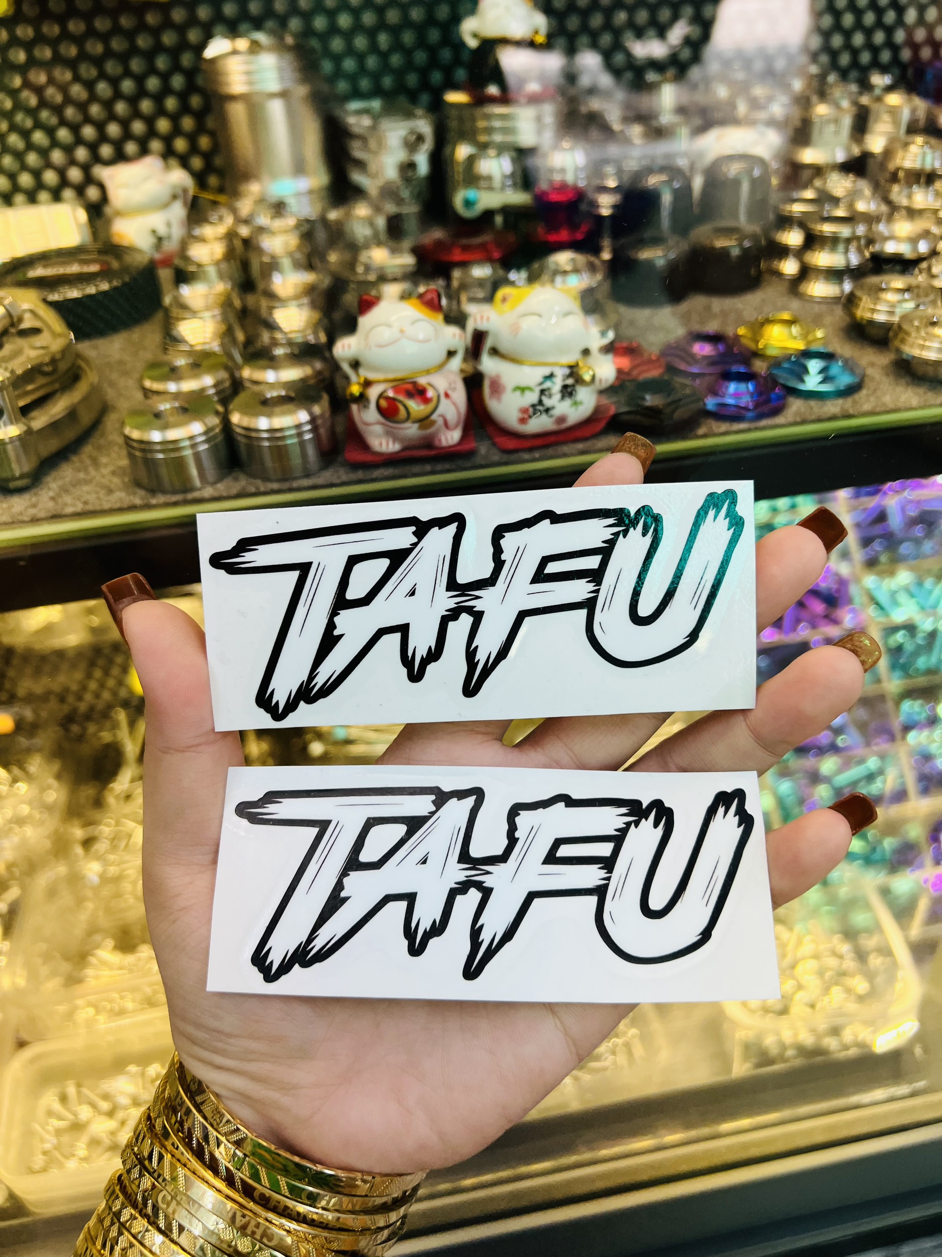 Tem Dán Chữ TaFu 10cm [ Lột sill được ]