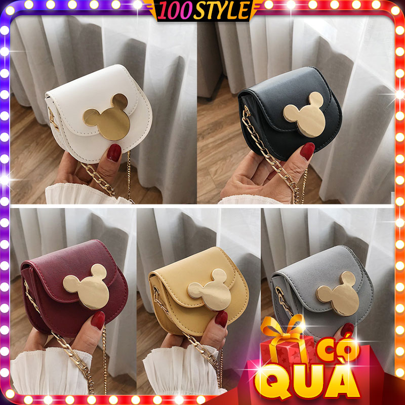 Túi Mini Nhỏ Đeo Chéo Khuy Tai Chuột - 100style
