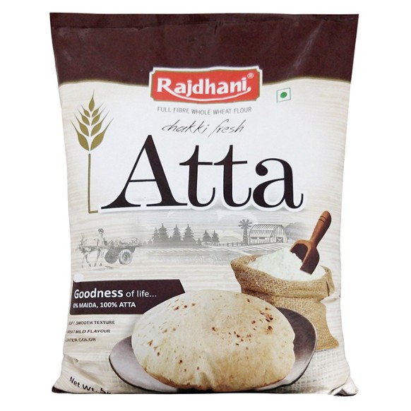 Bột mì Wheat flour Deepak Atta - Bột mì nguyên cám Atta Deepak (5Kg)