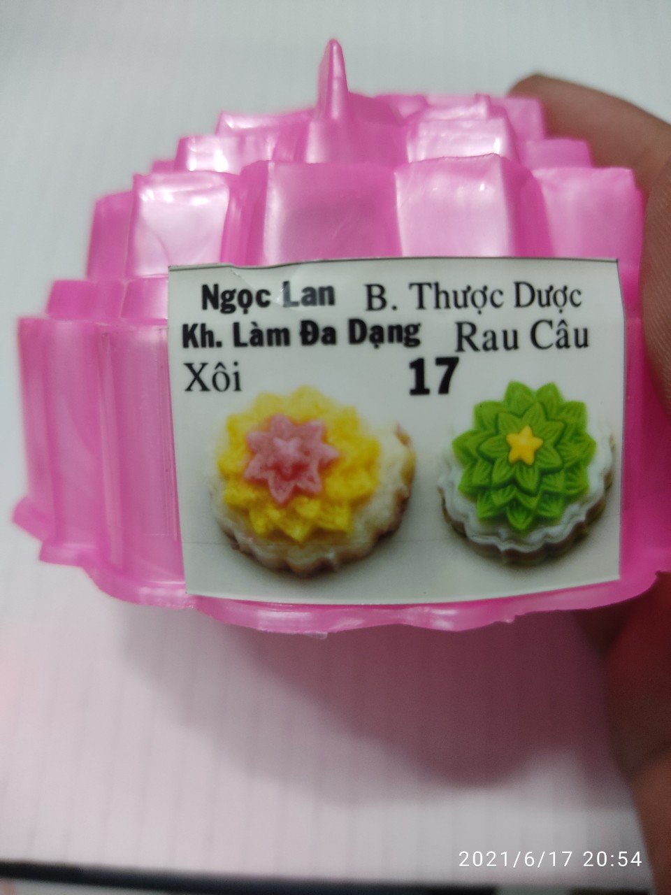 Khuôn rau câu - Cơm Xôi -  trung thu NL - THƯỢC DƯỢC - Ms17