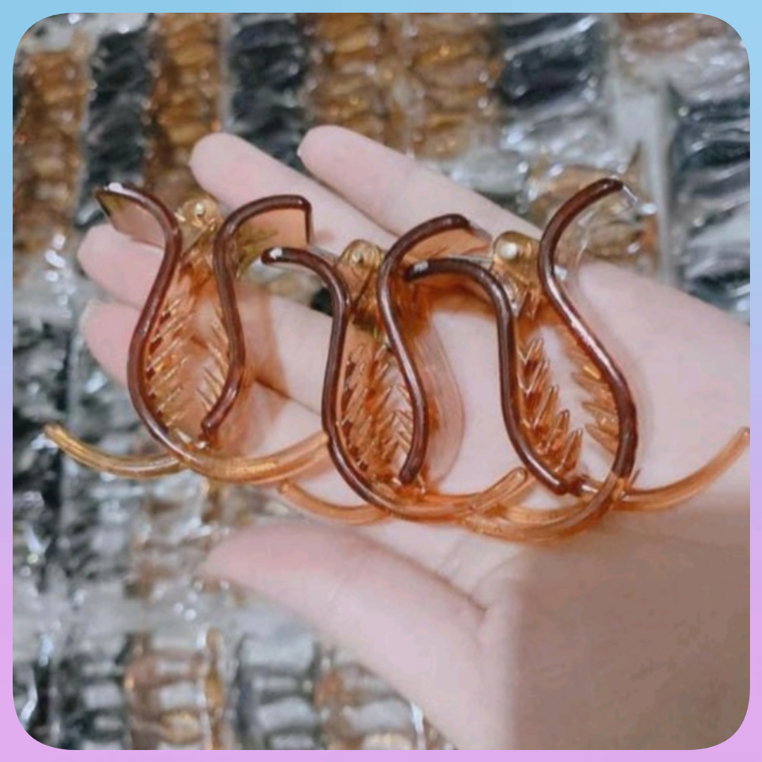 Kẹp Tóc Càng Cua [Giá Hủy Diệt] , Cặp Tóc Càng Cua Đen Nhám Hàn Quốc Bền , Đẹp
