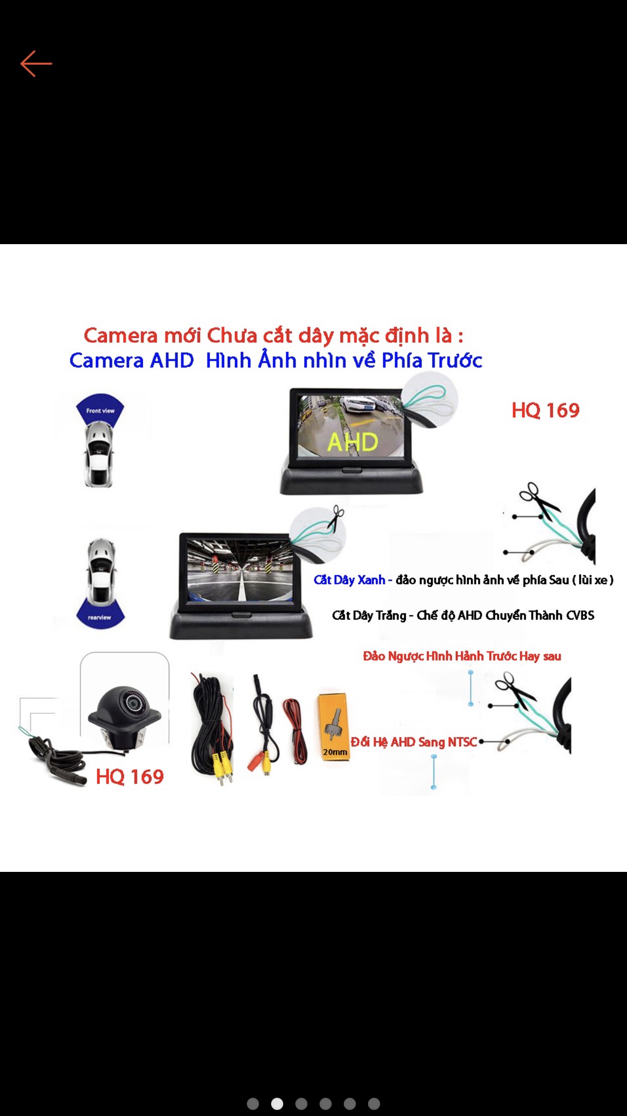 Camera Ô Tô AHD Mũ Rơm Góc Rộng Đa Năng