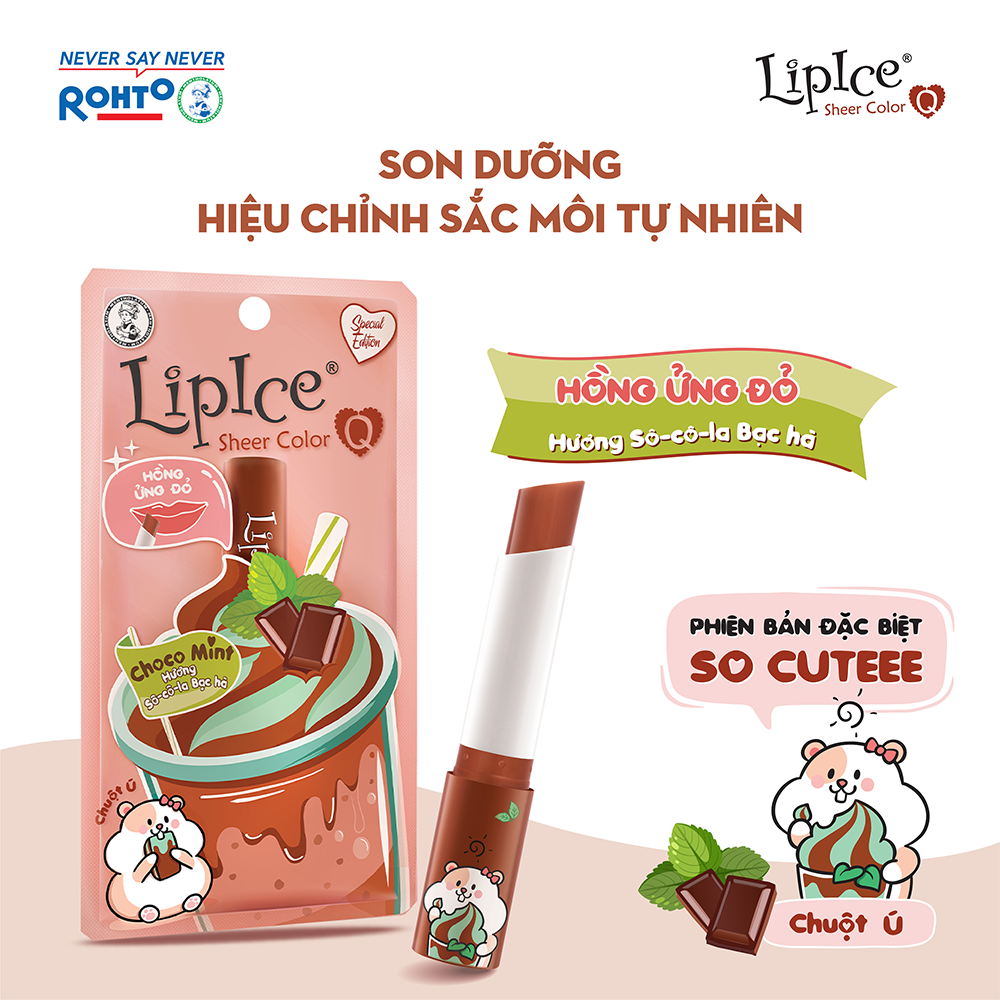 Son dưỡng Lipice Sheer Color Q Choco Mint 2.4g