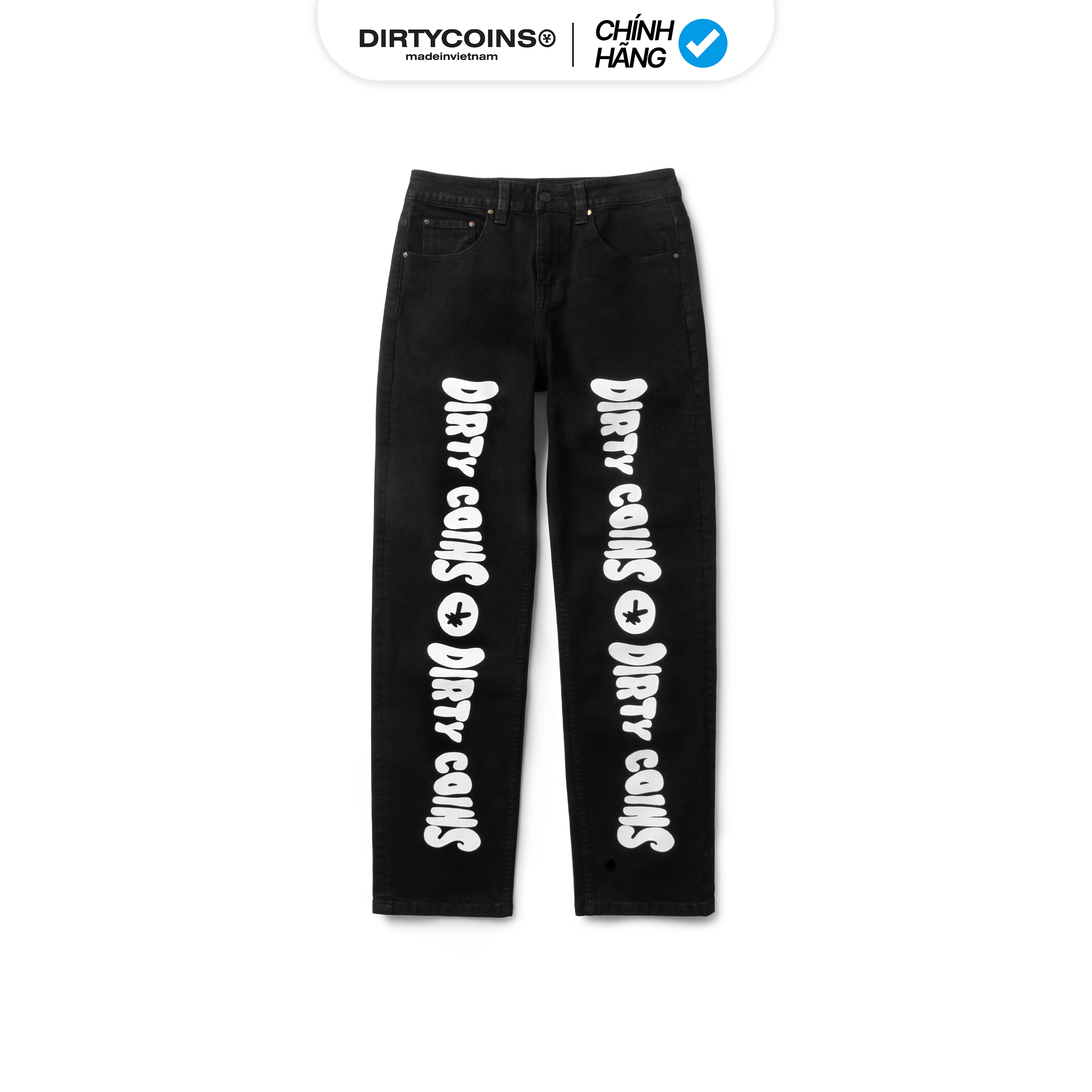 Quần DirtyCoins Cartoon Jeans - Black