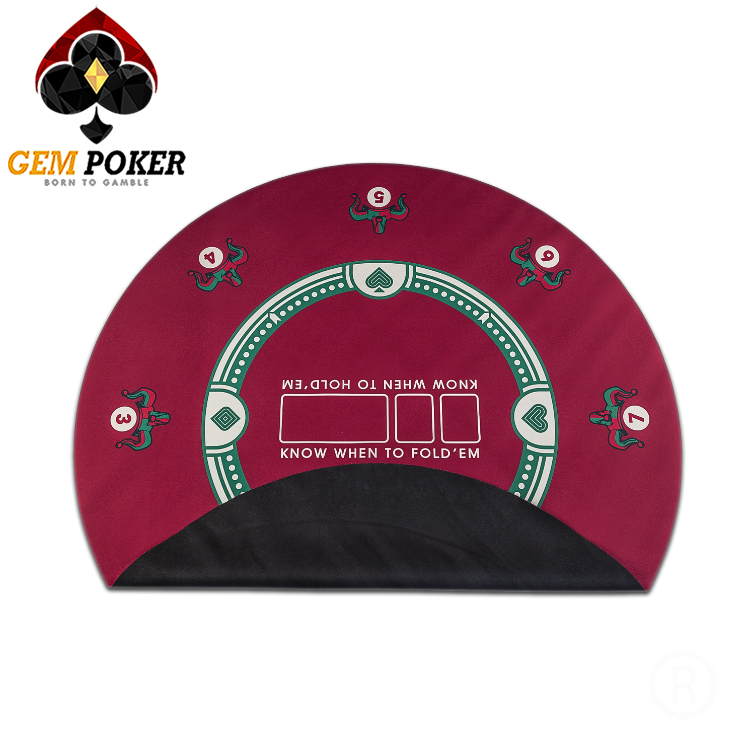 THẢM TRÒN POKER TEXAS GEM JOKER CAO CẤP