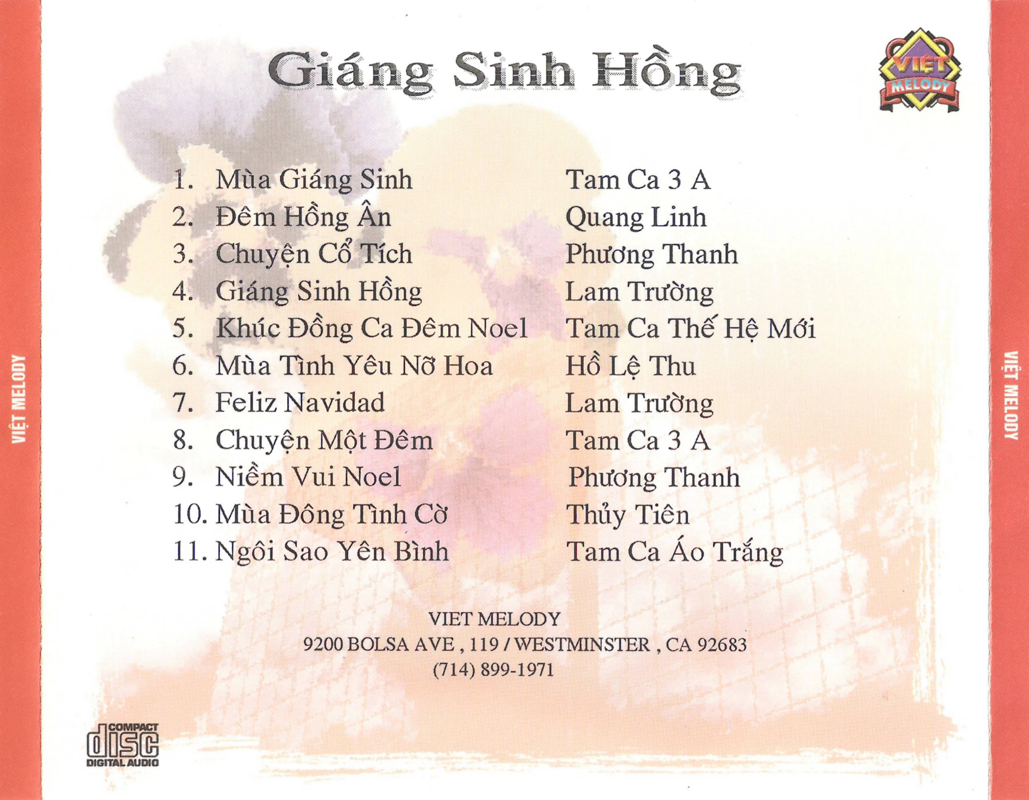 Giáng Sinh Hồng (Việt Melody CD)