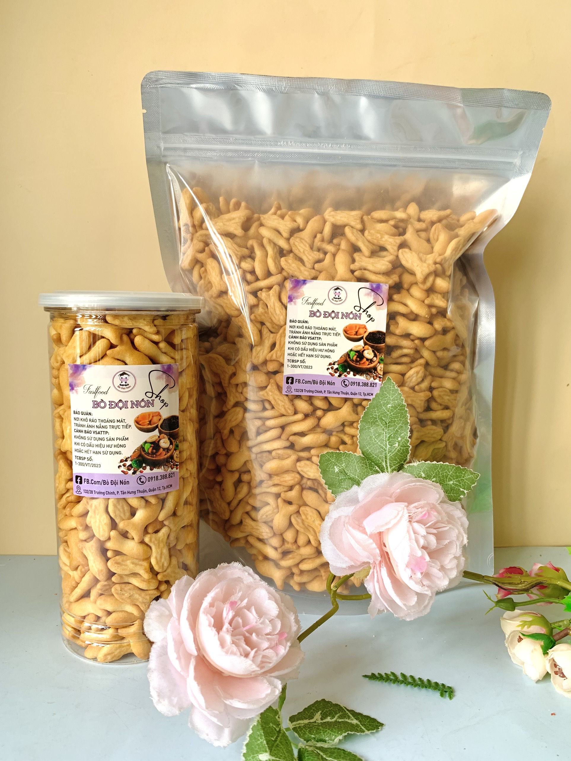 BÁNH CÁ MẶN TUỔI THƠ  250g Bò Đội Nón
