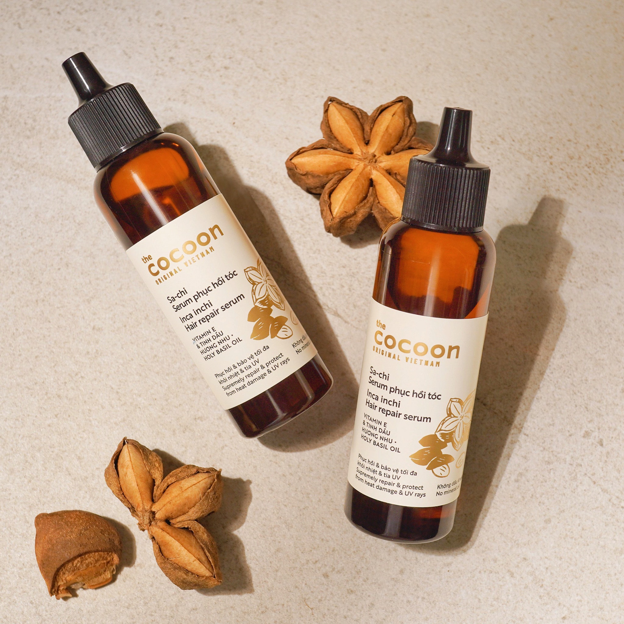 Combo 2 Chai Serum Sa-chi phục hồi tóc Cocoon (70ml/1 Chai)