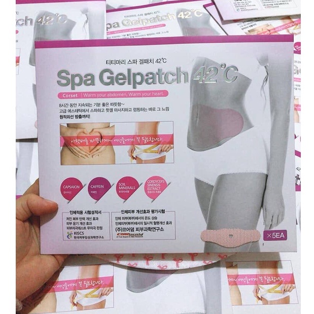 Miếng Dán Giảm Mỡ Bụng SPA GEL PATCH 42 ĐỘ