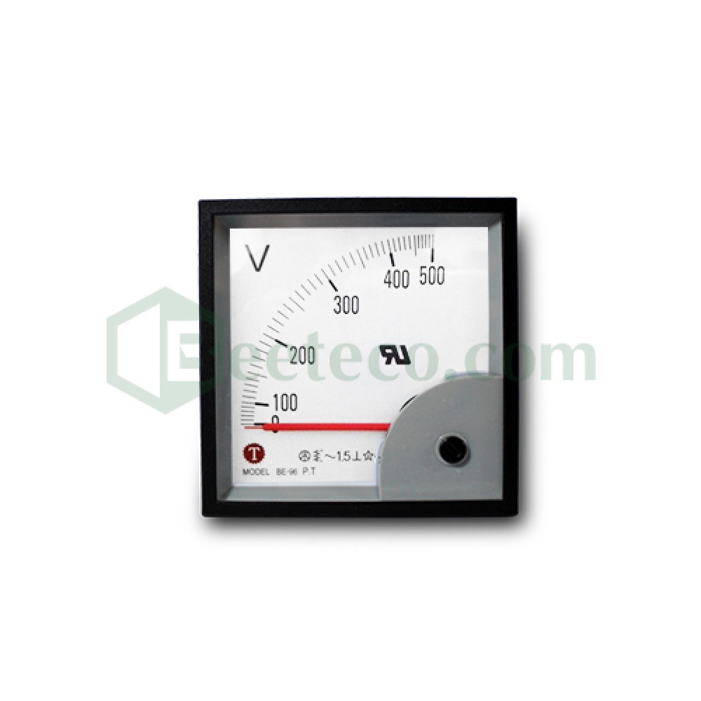BE-96 : Đồng hồ Volt 500V AC, Taiwan Meter BE 96x96
