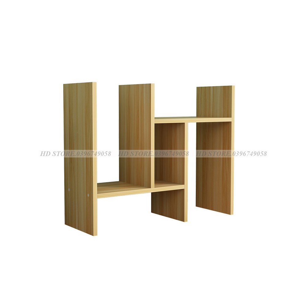 Miễn phí ship kệ sách gỗ-kệ sách để bàn làm việc-lắp ghép đa năng