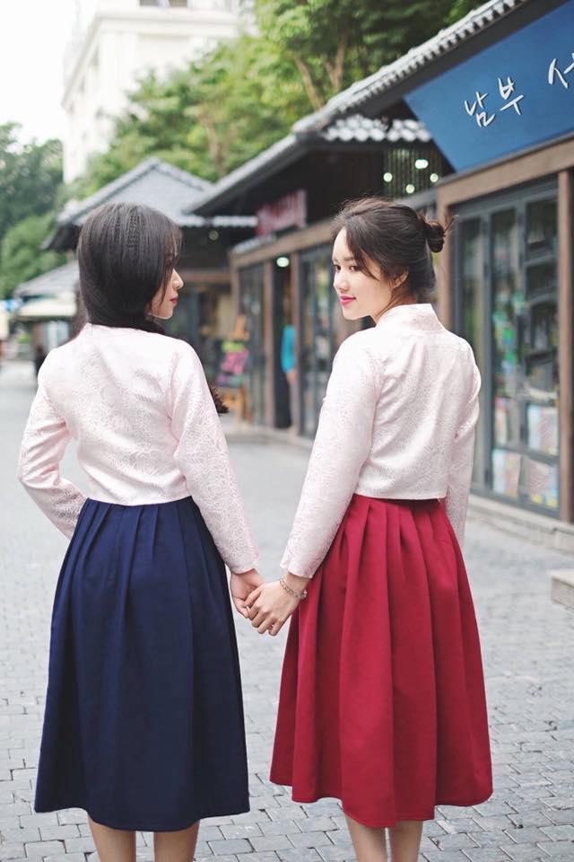 Đầm Hanbok Cách Tân Hàn Quốc Cực Xinh Xắn