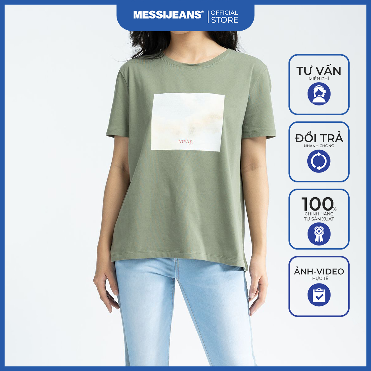 Áo Thun T-Shirt Nữ MESSI WTB0104-20