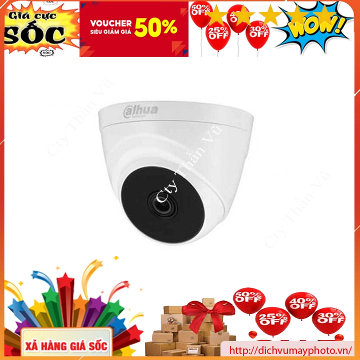 Dahua 2.0mp dome cctv camera dh-hac-t1a21p 100% brand new ineco