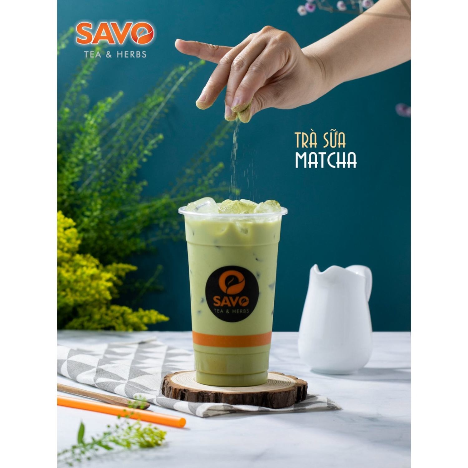Trà sữa matcha SAVO (Túi 600g) - Nguyên liệu trà sữa