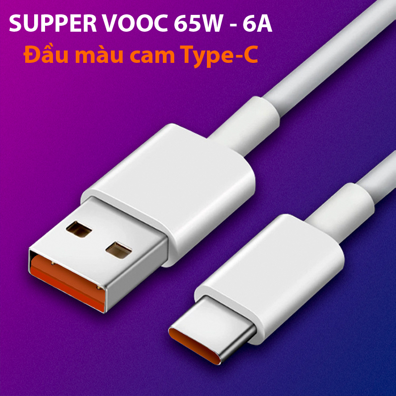 Dây cáp super vooc 65w - type c