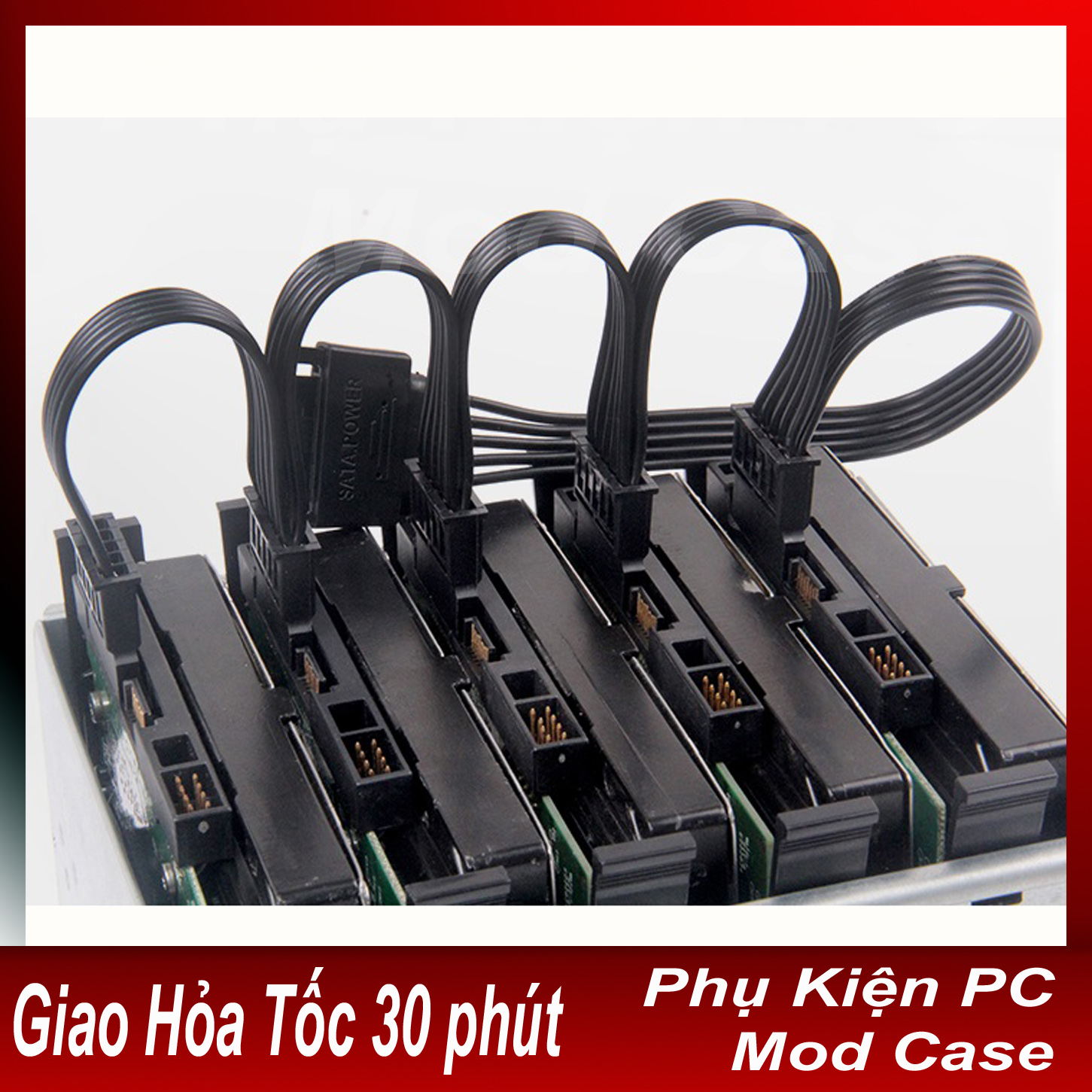 Cáp chia nguồn Sata 1 ra nhiều đầu sata (dây bấm chuẩn 18AWG)