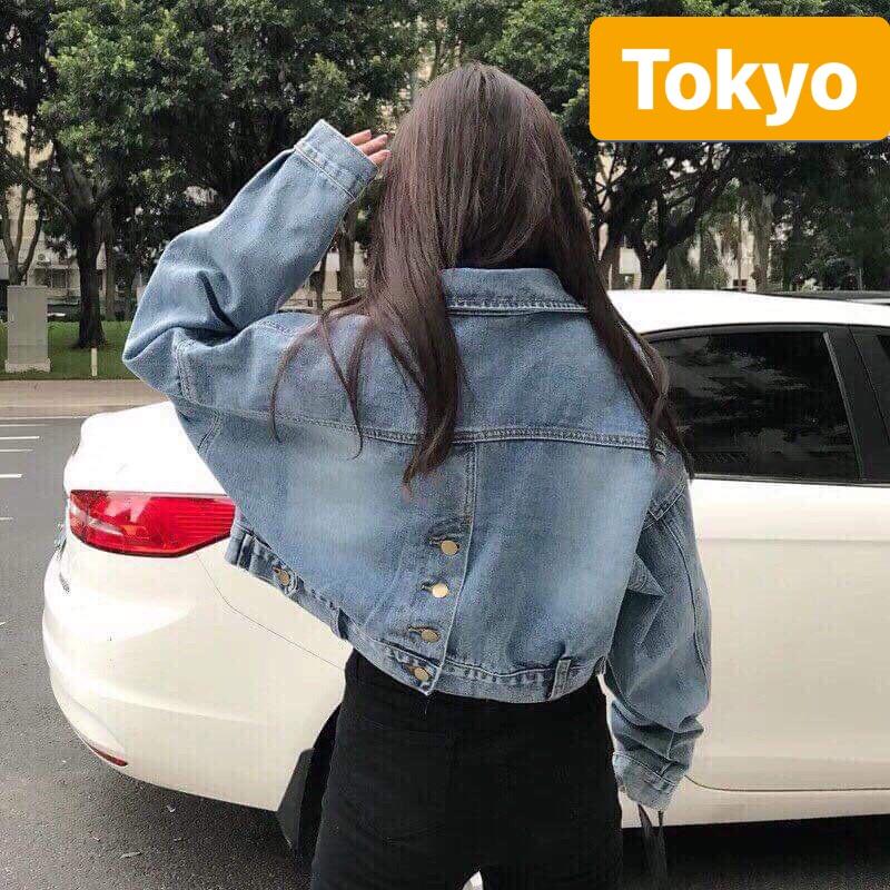 ÁO KHOÁC JEAN NỮ 3 NÚT SAU LƯNG SÀNH ĐIỆU RAN MORI CONAN - TOKYO FASHION