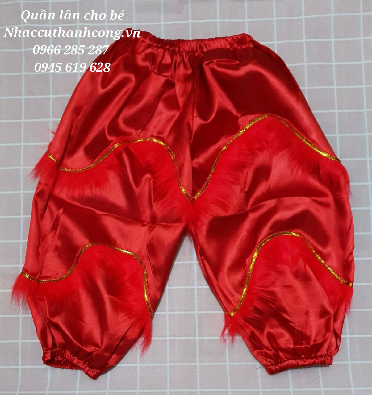 Quần múa lân trẻ em, quần lân cho bé