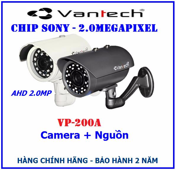 HCMCamera AHD 2MP Vantech VP-200A + Nguồn 12V2A
