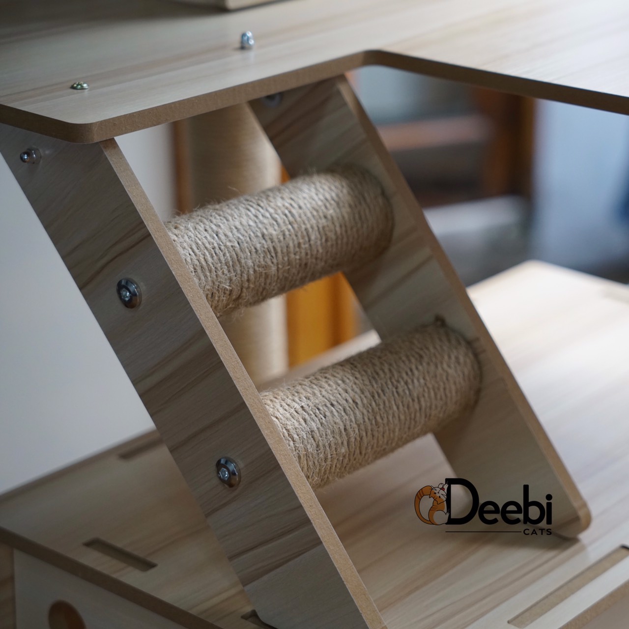 Cattree nhà gỗ nhà cây cào móng cho mèo