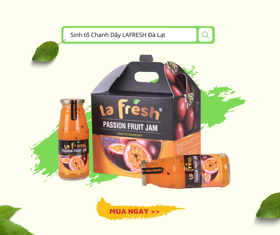 [HCM]Sinh Tố Chanh Dây Lafresh Đà Lạt 350ml