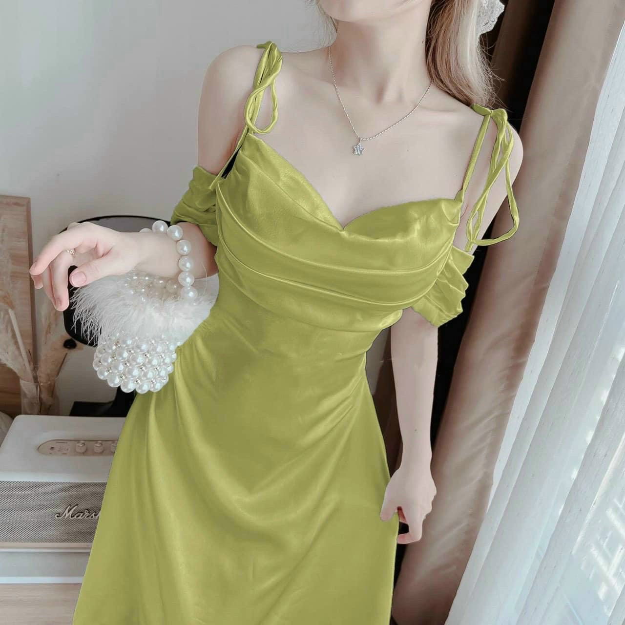 Đầm Xòe Cổ Đổ (có mút) sang trọng quý phái