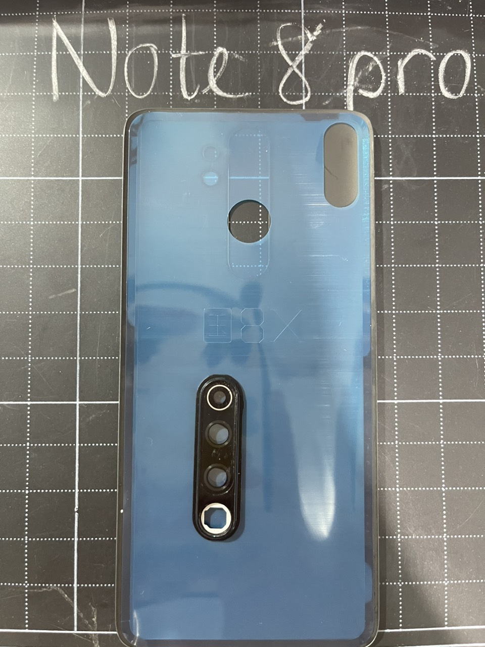 Nắp lưng thay thế Redmi Note 8 pro kèm kính camera