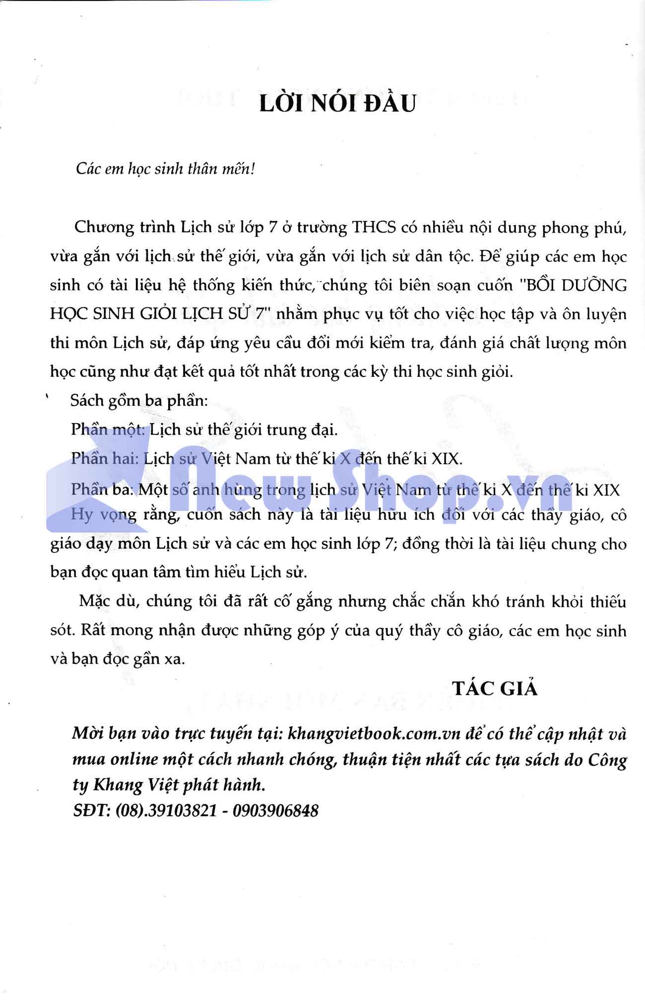 Sách - Bồi Dưỡng Học Sinh Giỏi Lịch Sử 7