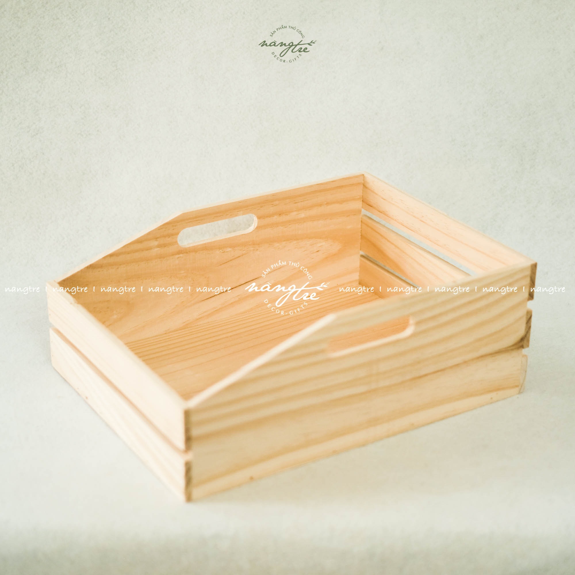 Khay gỗ pallet đựng trái cây