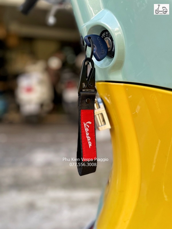 Móc Khóa Dây Vải Vespa Cao Cấp