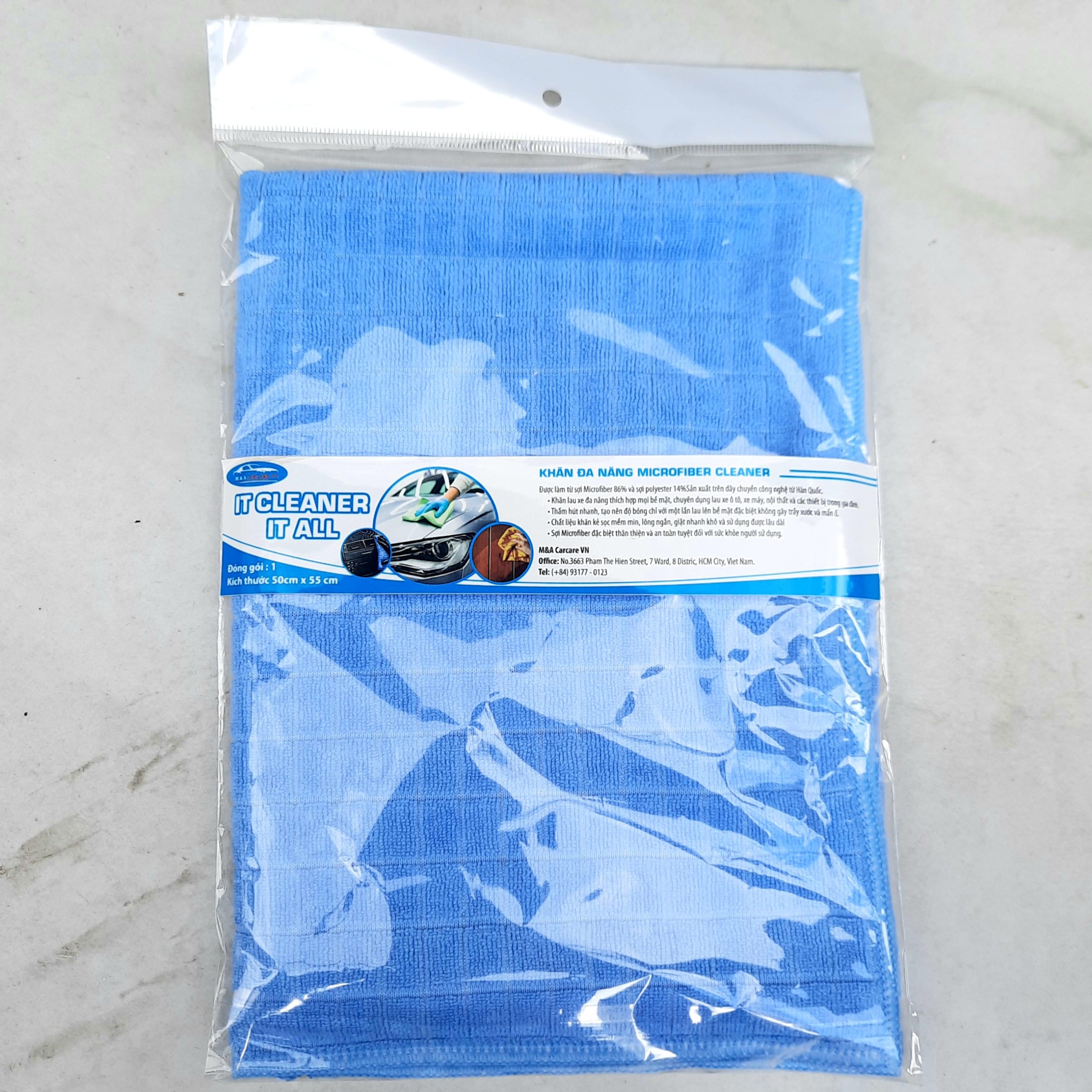 [KHĂN ĐA NĂNG LAU XE SIÊU SẠCH] Khăn đa năng Microfiber cleaner 50cm x 55 cm